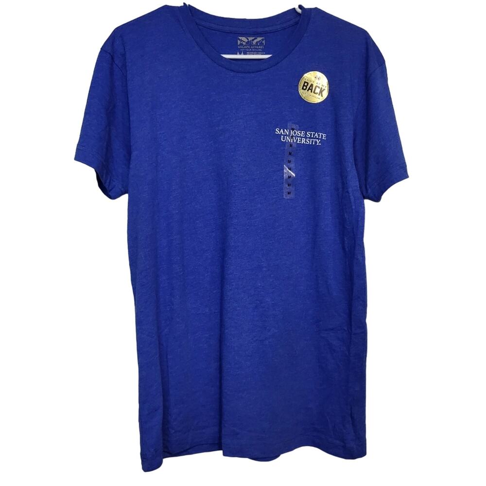 NEW SJSU SAN JOSE STATE UNIVERSITY SKYLINE USCAPE T-SHIRT - L